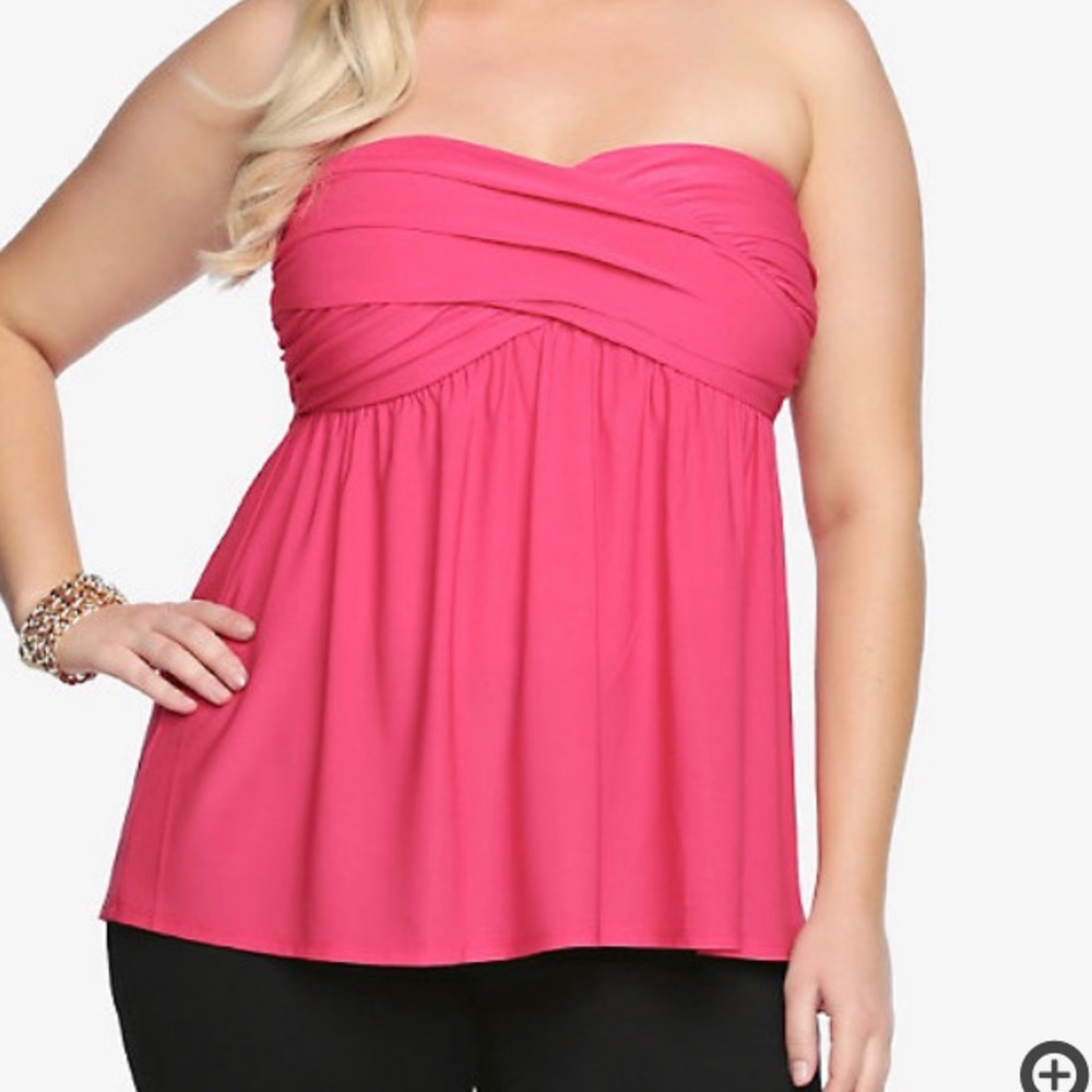 Pink Torrid 2 Strapless Top